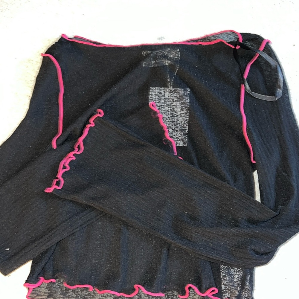 New with tag sheer long sleeve top